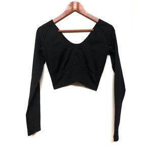 Nike Long-Sleeve Cropped Performance Top